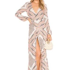 The Jetset Diaries Long Sleeve Wrap Dress
